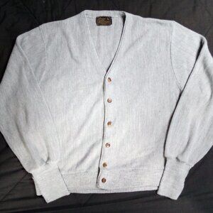 Vintage JC Penney Cardigan Sweater Gray